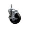 Service Caster 4'' Phenolic Wheel Swivel 7/16'' Grip Ring Stem Caster with Brake SCC-GR20S414-PHS-TLB-716138 - alternate 1